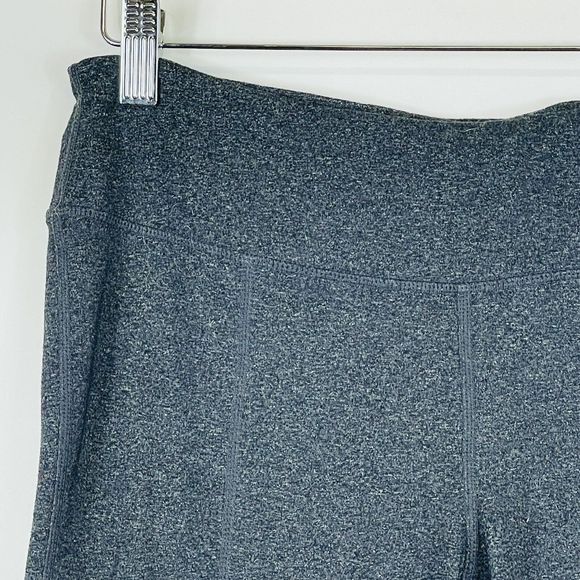 Prana Heather Grey‎ Calf Compression Cropped Pull On Leggings Womens Medium - Picture 2 of 8